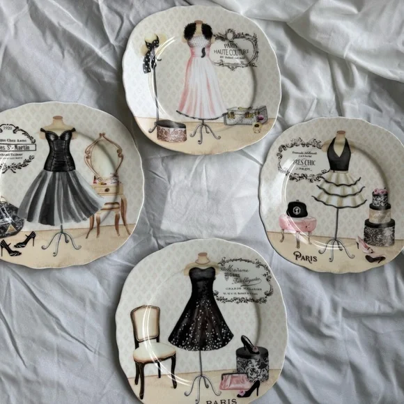 Nostalgia Tres Chic Coffee & Tea Set - Black, White, Pink - Picture 5 of 12